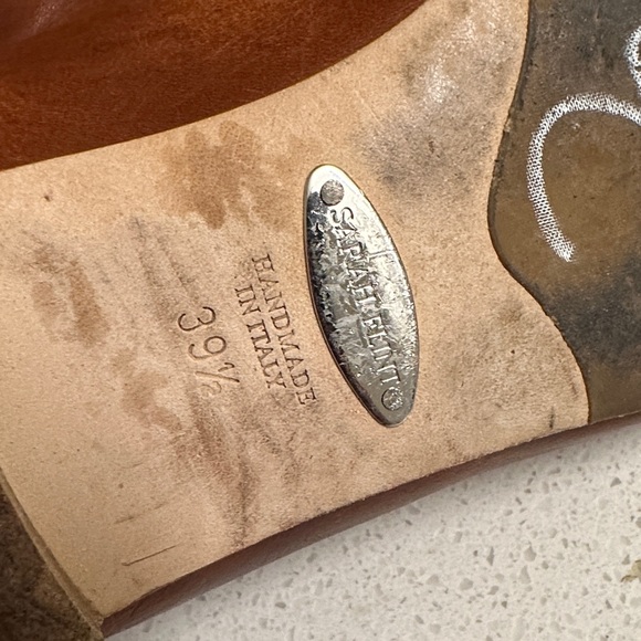 Sarah flint (Natalie) Elegant Brown Leather Flats with Bow - Picture 8 of 10